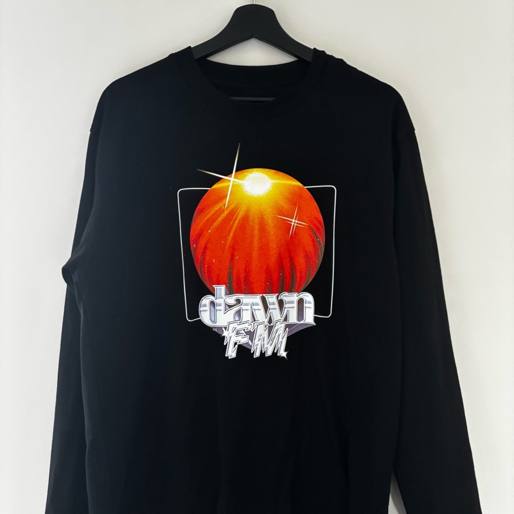 black dawn FM the weeknd long sleeve shirt. size men’s small.